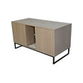 thumbnail image 5 of Modern Wooden Cat House with Scratching Mat - 47.64" x 21.46" x 25.98", 76.4 lbs, 5 of 9