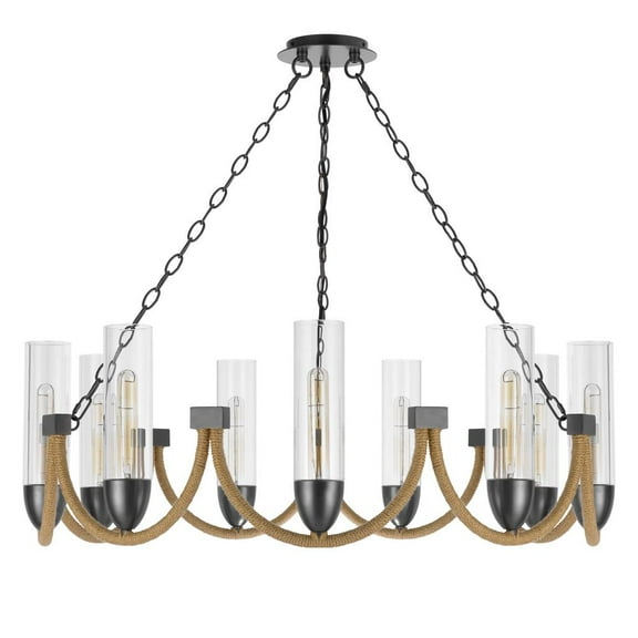 FX-3815-9 Cal Lighting Argyle - 9 Light Chandelier In Contemporary Style-12 Inches Tall and 35.75 Inches Wide