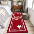 thumbnail image 5 of Runner Rugs 2x6 Ft, Red Valentine's Day Non Slip Area Rugs for Kitchen Bedroom Entryway, Love Heart Spring Floral Roses Washable Carpet Runner Rug Floor Mats for Bedroom Home Decor, 5 of 9