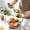 B, variant on YANDE-7.6in Stainless Steel Salad Serving Fork with Wood Handle, Large Mixing Utensil for Home Kitchen, BPA Free