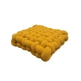 thumbnail image 2 of Cojín de asiento con nudo Wosthever de felpa suave decorativo para el hogar Amarillo 40*45*12 CM, 2 of 6