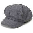 thumbnail image 5 of CoCopeaunts Octagonal Newsboy Cap Autumn Winter Hats for Women Warm Fashion Ladies Casual Solid Woolen Beret Hat Painter Cap, 5 of 7