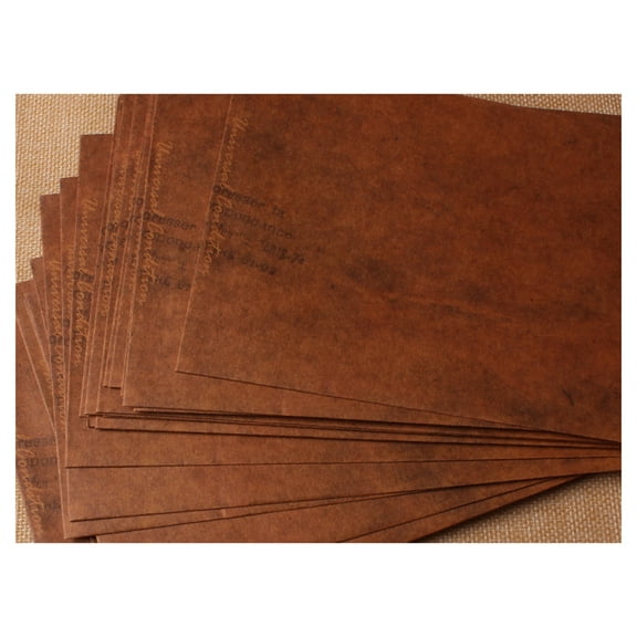 FELTECHELECTR Retro Kraft Paper Envelopes Orange Simple Classic Letter Pattern for Writing 10Pcs
