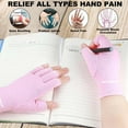 thumbnail image 4 of GHSDFBB 2 Paires de Gants pour Arthrite pour Femmes pour Douleur, Gants de Compression pour Main pour Tunnel Carpien, Rhumatoïde, Tendinite, Gants Sans Doigts pour Douleurs d'Arthrite, RSI, Dactylographie pour Hommes (Rose-2 Paires, m), 4 of 7