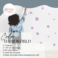 thumbnail image 4 of Wall Decor Plus More WDPM1755 Fun Mud Art Room School Splatter and Splotches Wall Vinyl Sticker Dots Decal, 5-Inch-1.75-Inch, Lilac, 13-Piece, 4 of 4