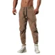 thumbnail image 3 of Pantalones deportivos lisos recortados para hombre, pantalones holgados de algodón para otoño e invierno, tallas XXL, nuevos artículos en pantalones deportivos coreanos Y2k para hombre, 3 of 5