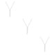 thumbnail image 4 of Guardurnaity Collar Cadenas Joyas estéticas ajustables Palos Colgantes Gargantilla Accesorio de moda Gargantillas para niñas adolescentes Plata Type1 NO1, 4 of 6