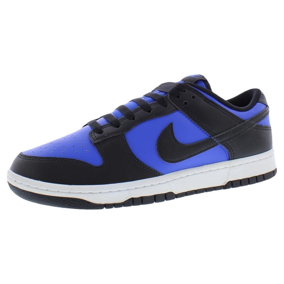 Nike Dunk Low Retro Leather Mens Shoes Size 11.5, Color: Hyper Royal/Black/White