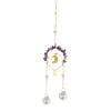 thumbnail image 2 of Wind Chime Crystal Catcher Piedra Natural Estrella Luna Prisma Ornamento (Púrpura) Wdftyju Para estrenar, 2 of 8