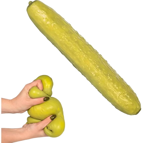 Giant Squishy Pickle Stress Toy, Sensory Fidget for Kids & Adults