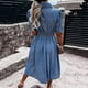 thumbnail image 3 of WILLBEST Vestidos de Algodon para Mujer, Falda de Bolsillo A La Moda para Mujer, Falda Vaquera Informal de Verano con Botones, Vestido de Mujer XXXGrande, 3 of 3