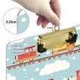 thumbnail image 6 of FORMRS Acrylic Clipboard with Low Profile Clip Standard A4 Letter Size, 12.5" x 9", Red Trains Pattern, 6 of 8