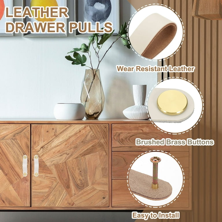 leather knobs for dresser Leather Handles and Knobs for Dresser Baby Nursery Decor Furniture Hardware  Handles for Dresser Pulls Closet Door Handles Strap Minimal