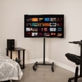 thumbnail image 4 of VIVO Mobile 13" to 50" TV Floor Stand, Height Adjustable Mount w/ Wheels, 4 of 9