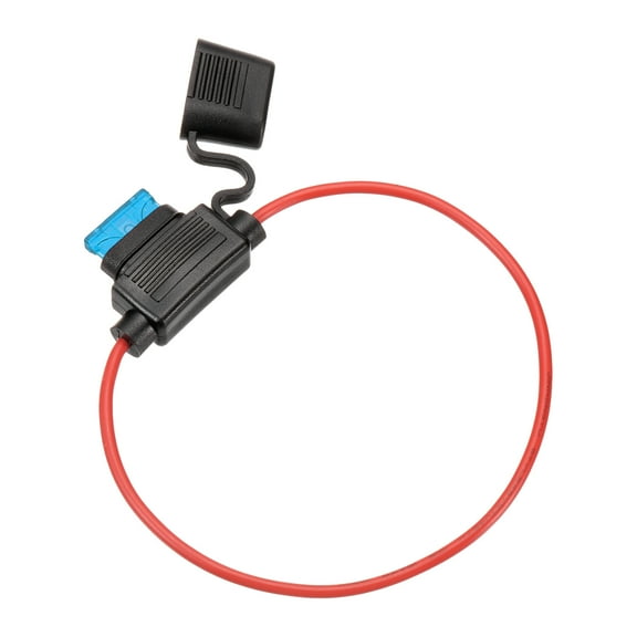 1 Pcs Inline Fuse Holder DC 32V 16 AWG Waterproof Blade Fuse Holder with 15A Fuse