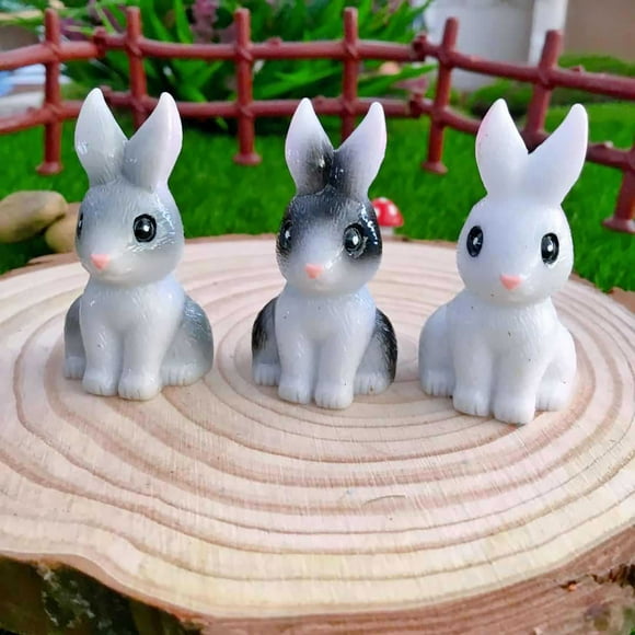 TopLLC Easter Decorations Rabbit Doll Decoration Micro Succulent Gardening Cake Decoration Spring Decor on Clearance
