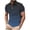 Navy, variant on Mens Golf Shirts Short Sleeve Gradient Color Polos Business Casual Blouses Summer S-4X Soft Collared Tops (3XL, Dark Gray|Striped)