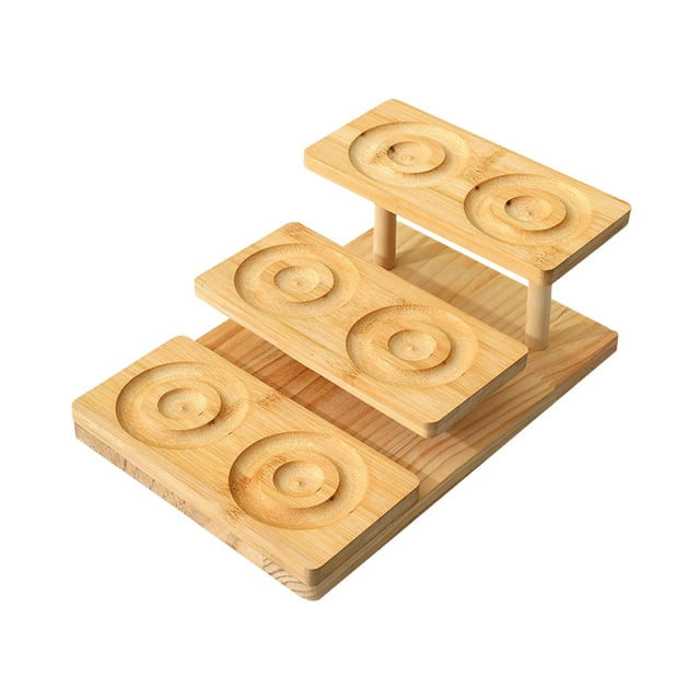 simhoa Beading Design Board Jewelry Tray Organizer Accessories Practical Wooden Display 3 tier