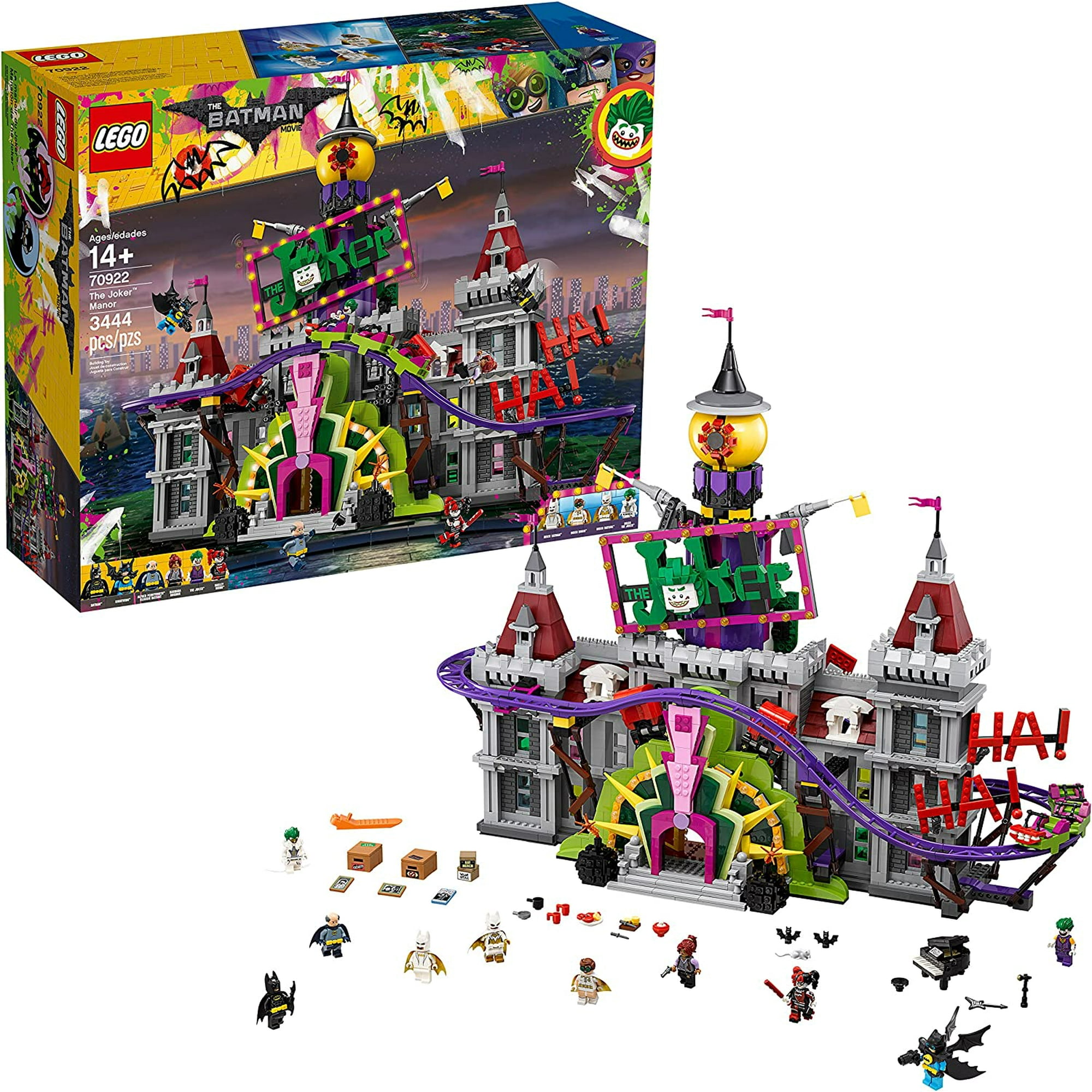 LEGO BATMAN MOVIE DC The Joker Manor 70922 Building Kit (3444
