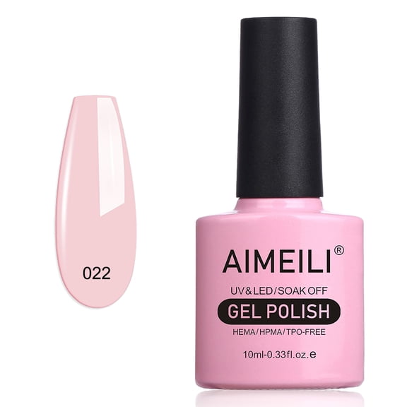 AIMEILI  Soak off UV LED Nude Gel Nail Polish - Rose Nude (022) 10ml