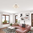 thumbnail image 6 of Livex Lighting - Meridian - 6 Light Semi-Flush Mount in Modern Style - 30 Inches, 6 of 14