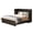 Black Oak, variant on Amerlife Murphy Full Siza Bed with Storage and Charging Station, Distressed White & Barnwood