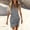 Gray, variant on Asgosdo Women Dresses Summer V Neck Sleeveless Botton Slim Fit Trendy Vacation Midi Dress with Pockets