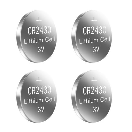 5Pieces 3V CR2430 Lithium Button Battery Coin Cell Button Watch Batteries