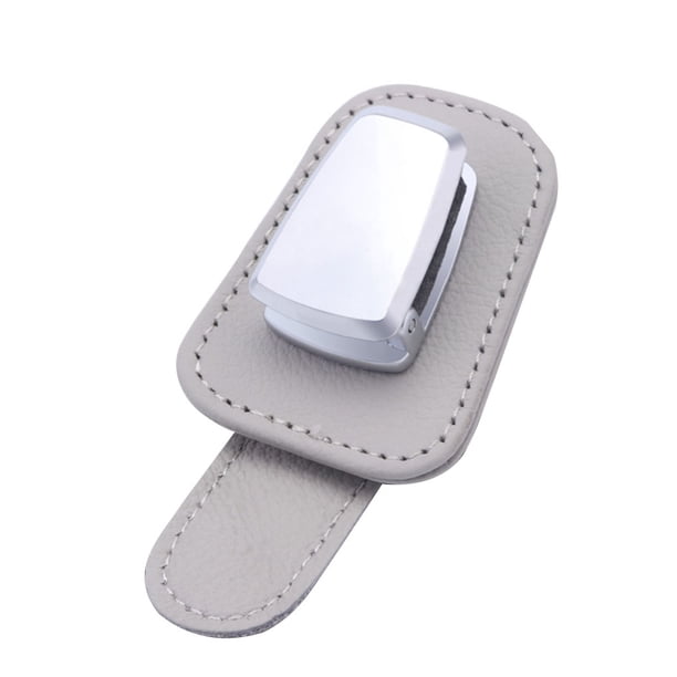 Speravity Soporte para gafas de coche, organizador de visera de automóvil, Clip, colgador de gafas con abrazadera para tarjeta de billete, almacenamiento Automoción decorativa y accesorios Gris Speravity VI014426-07