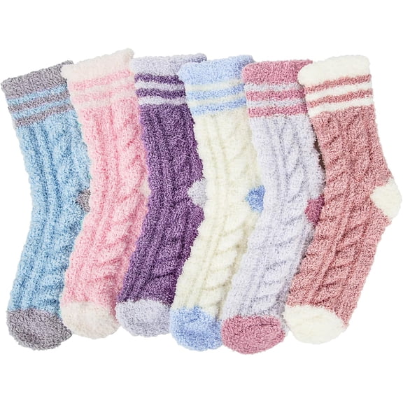 YooGuoGuo Fuzzy Socks for Women, Warm Soft Fluffy Socks Winter Cozy Cute Animal Slipper Socks Gifts