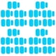 thumbnail image 1 of 60 Piezas Etiqueta Engomada del Hidrogel del Músculo de la Cadera EMS Entrenamiento Muscular de la Cadera Gel de Reemplazo ABS Glúteos Almohadillas de Gel para Músculos, 1 of 5