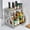 GY, variant on TopLLC Organization and Storage Multi-purpose Kitchen ShelfDouble Plastic Floor Kitchen Spice RackRemovable Hole Knife Storage Shelf Kitchen ShelfDouble Floor