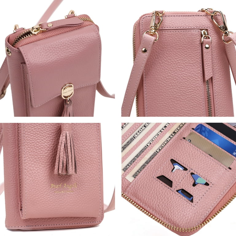 Amazon Touchable Leather Phone Bag Pearl Angeli Women's Leather