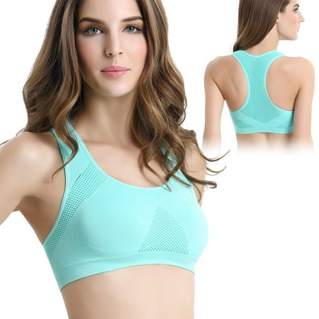 

Double Layer Seamless Sports Bra Women s Racerback Workout Yoga Sports Bra