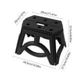 thumbnail image 2 of Ikohbadg Portable Folding Stool for Indoor and Outdoor Use, Multi-Functional Plastic Stool for Home and Travel, Lightweight and Ergonomic Design Folding Stool, Black, 2 of 5