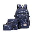 thumbnail image 1 of Conjunto de 3 uds. De mochilas de escuela secundaria para mujeres 2023, bolso de hombro para niños, mochilas masculinas, bolsa de viaje grande para estudiantes, mochila escolar para hombres, azul, 1 of 4