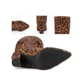thumbnail image 3 of BLISSFUL STEP Women's Boots  Knee High Faux Suede Pointed Toe Block Heel Wrinkled Dress Boots Leopard 9.5, 3 of 7