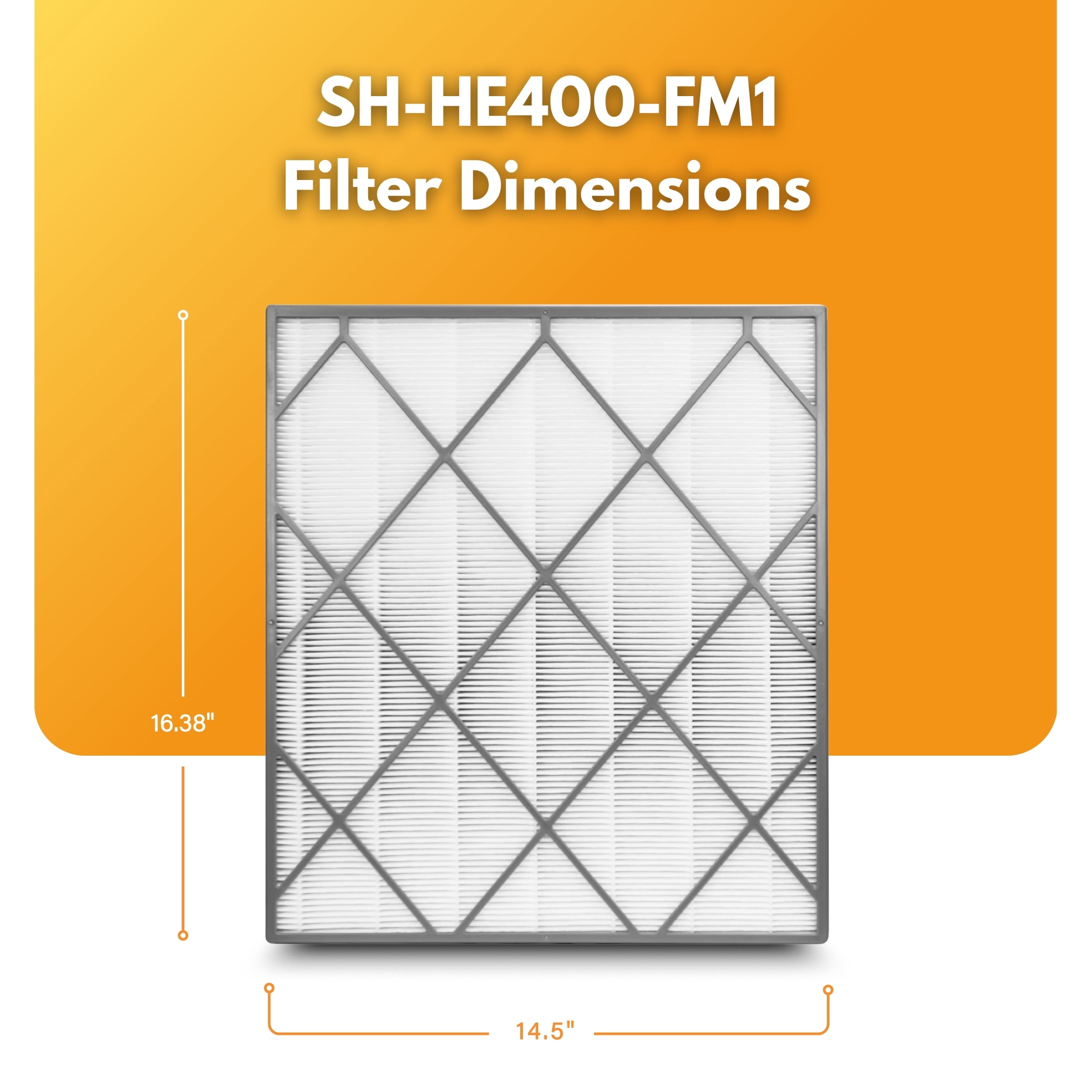 Filter-Monster Replacement HEPA Filter– Compatible with Shark HE400 Air Purifier 4 Series Purifiers