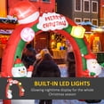 thumbnail image 4 of HOMCOM 9ft Giant Christmas Inflatables Archway with Santa for Yard, 4 of 10