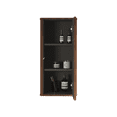 thumbnail image 3 of Wall-Mounted Bathroom Storage Cabinet with Shelves, Floating Space-Saving Organizer for Toilet & Laundry Room, Striped Walnut Finish Pre-Assembled Bath Cabinet, 3 of 5