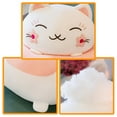 thumbnail image 4 of SAYOO Cartoon Flower Lucky Cat Plush Toy Soft Stuffed Cherry Blossoms Kitten Animal Plush Dolls Birthday Gifts for Kids Adults, 4 of 8