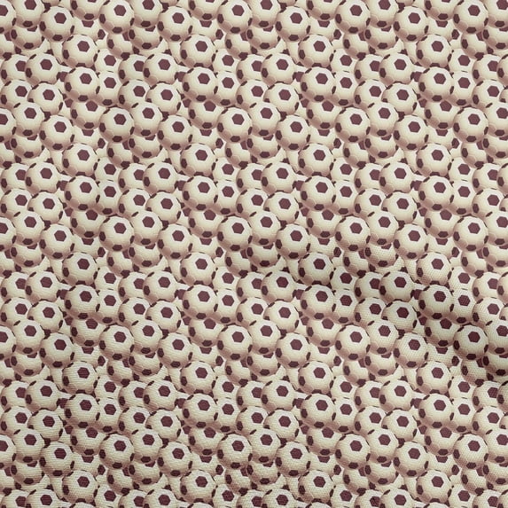 oneOone Cotton Poplin Maroon Fabric Sports Sewing Material Print Fabric By The Yard 42 Inch Wide