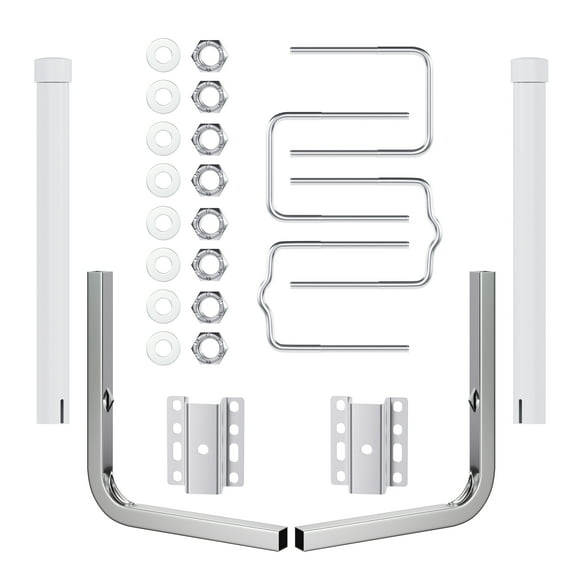 Kojem Pair 40" Boat Trailer Galvanized Guide On Post Kit with PVC Poles Covers for Sailboat