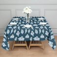 thumbnail image 3 of Smiling Ghosts Halloween Pattern Square Tablecloth,Waterproof Square Table Cover,Wipeable Spillproof Washable Table Cover for Home Kitchen Party Decor 42"X42"(107x107cm), 3 of 6