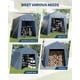 thumbnail image 4 of Idealhouse outdoor almacenamiento shelter shed - carport con roll-up ventilated zipper door y windows, waterproof y portable garage para motorcycle, bike, firewood, y tools, 4 of 7