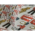 thumbnail image 4 of Ambesonne London Quilted Bedspread Set 3 Pcs, Doodle English, Queen Size, Multicolor, 4 of 5