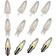 thumbnail image 2 of Cañón de luz de ahorro de energía, bombilla LED de alto brillo de 220V y 110V, E14, E12, G4, G9, COB, 4W, candelabro de cristal para sala de estar y hogar, 2 of 4