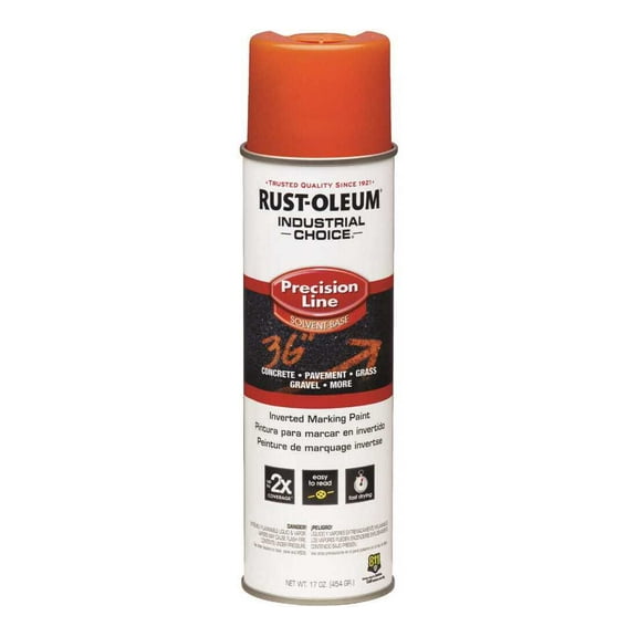Precision Line Marking Paint, Inverted, Alert Orange, 20 oz 203026V
