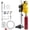 2500W /with bit, variant on 2600W Diamond Core Drilling Machine - Wet and Dry Drilling Rig with Rolling Base Stand 4.25in Drill Bit 750 RPM Max 12in Drilling Diameter 1-1/4in-7 UNC Arbor for Concrete and Brick