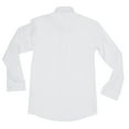 thumbnail image 3 of Paul Bernado Boy's 2205SLFC Slim Fit French Cuff Pique Design Dress Shirt - White - 3, 3 of 5